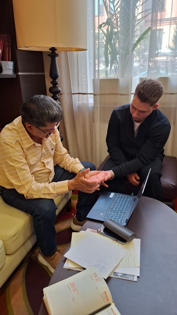 A consultation in progress